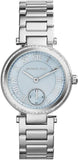 Michael Kors Skylar Quartz Blue Dial Silver Steel Strap Watch For Women - MK5988