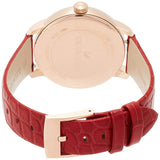 Swarovski Crystalline Hours Red Crystal Dial Red Leather Strap Watch for Women - 5295380