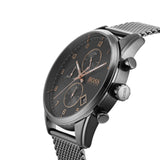 Hugo Boss Skymaster Grey Dial Grey Mesh Bracelet Watch for Men - 1513837