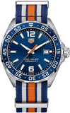 Tag Heuer Formula 1 Quartz Blue Dial Two Tone NATO Strap Watch for Men - WAZ1010.FC8196