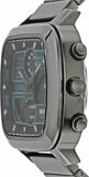 Fossil Retro Analog-Digital Black Dial Grey Steel Strap Watch for Men - FS5892