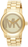 Michael Kors Runway Gold Dial Gold Steel Strap Watch for Women - MK5786