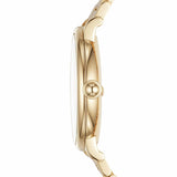 Marc Jacobs Roxy White Dial Gold Steel Strap Watch for Women - MJ3522