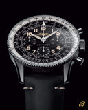 Breitling Navitimer Ref. 806 1959 Re-Edition Black Dial Brown Leather Strap Watch for Men - AB0910371B1X1