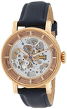 Fossil Original Boyfriend Skeleton White Dial Blue Leather Strap Watch for Women - ME3086