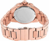 Michael Kors Camille Chronograph White Dial Rose Gold Steel Strap Watch For Women - MK6995