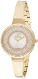 Swarovski Crystalline Bracelet White Dial Gold Steel Strap Watch for Women - 5269253