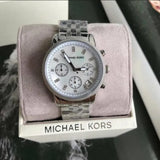 Michael Kors Ritz White Dial Silver Stainless Steel Strap Watch for Women - MK5020