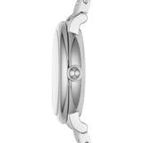 Marc Jacobs Classic White Dial SIlver Stainless Steel Strap Watch for Women - MJ3591