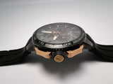 Tissot T Race Cycling Chronograph Black Dial Black Rubber Strap Watch For Men - T111.417.37.441.07