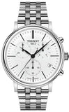 Tissot Carson Premium White Dial Silver Steel Strap Watch For Men - T122.417.11.011.00