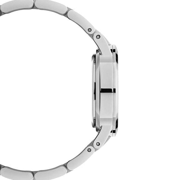 Daniel Wellington Iconic Link White Dial Silver Steel Strap Watch For Women - DW00100207