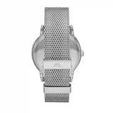 Emporio Armani Luigi Analog Black Dial Silver Mesh Bracelet Watch For Men - AR11272