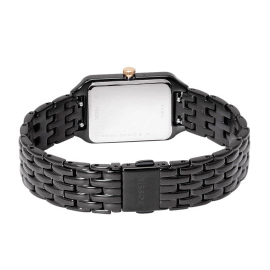 Fossil Raquel Black Dial Black Metal Bracelet Watch for Women - ES5385
