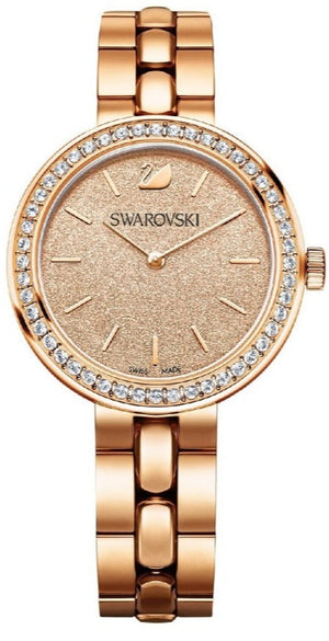 Swarovski Daytime Analog Gold Dial Gold Steel Strap Watch for Women - 5182231