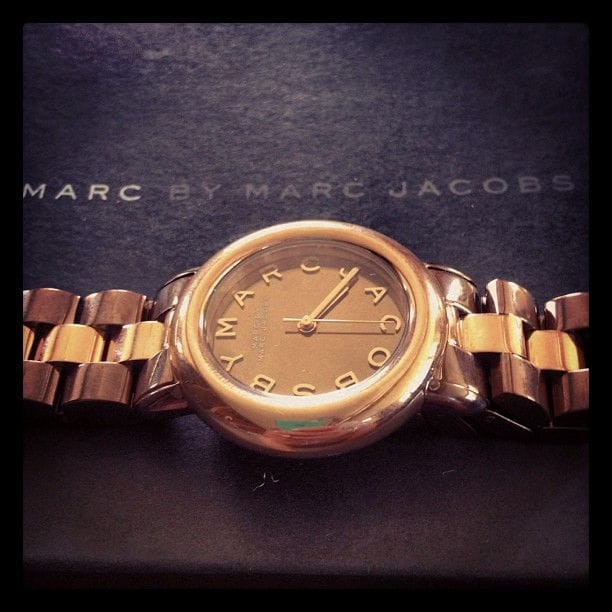Marc Jacobs Marci Brown Dial Two Tone Steel Strap Watch for Women - MBM3171