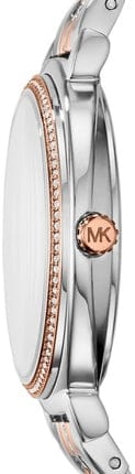 Michael Kors Cinthia Mother of Pearl Dial Two Tone Steel Strap Watch For Women - MK3831