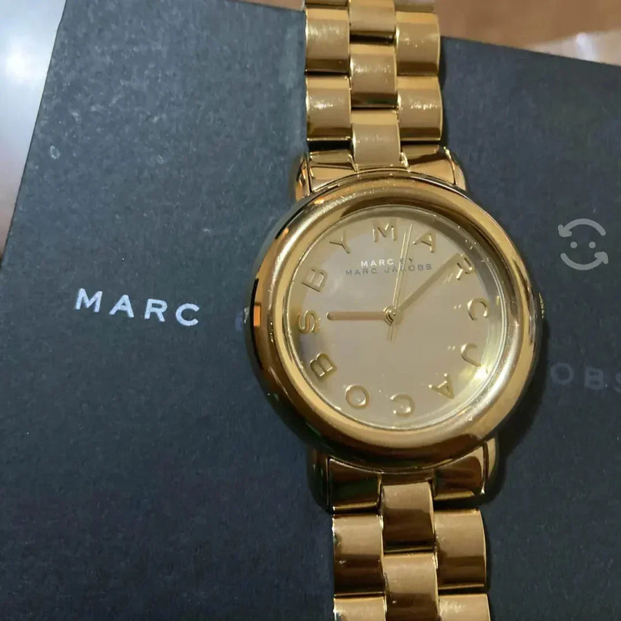 Marc Jacobs Marci Gold Dial Gold Steel Strap Watch for Women - MBM3098
