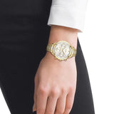 Hugo Boss Hera White Dial Gold Steel Strap Watch for Women - 1502628