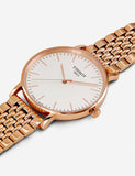 Tissot Everytime Medium White Dial Rose Gold Mesh Bracelet Watch For Men - T109.410.33.031.00