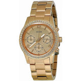 Guess Mini Spectrum Quartz Rose Gold Dial Rose Gold Steel Strap Watch For Women - W0122L3