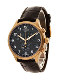 Tissot Chrono XL Black Dial Brown Leather Strap Watch For Men - T116.617.36.057.01