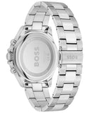 Hugo Boss Troper Chronograph Black Dial Silver Steel Strap Watch For Men - 1514108