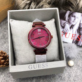 Guess Soho Pink Dial Pink Mesh Bracelet Watch For Women - W0638L6