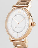 Marc Jacobs Roxy White Dial Rose Gold Stainless Steel Strap Watch for Women - MJ3523