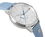 Tommy Hilfiger Brooke Silver Dial Blue Leather Strap Watch for Women - 1782023