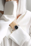 Calvin Klein Dainty Black Dial Silver Steel Strap Watch for Women - K7L23141