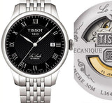 Tissot T Classic Le Locle Automatic Black Dial Silver Steel Strap Watch For Women - T41.1.483.53