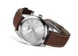 Tissot Gentleman Powermatic 80 Silicium Silver Dial Brown Leather Strap Watch For Men - T127.407.16.031.00