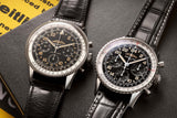 Breitling Navitimer Ref. 806 1959 Re-Edition Black Dial Brown Leather Strap Watch for Men - AB0910371B1X1