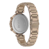 Hugo Boss Trophy Grey Dial Rose Gold Steel Strap Watch for Men - 1513632