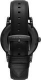 Emporio Armani Luigi Automatic Skeleton Black Dial Black Leather Strap Watch For Men - AR60012