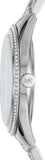 Michael Kors Lauryn Blue Dial Silver Steel Strap Watch for Women - MK3720