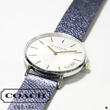 Coach Perry White Dial Blue Leather Strap Watch for Women - 14503156