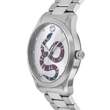 Gucci G Timeless Silver Dial Silver Steel Strap Watch For Women - YA1264076