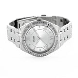 Guess Cosmo Diamonds Silver Dial Silver Steel Strap Watch For Women - GW0033L1