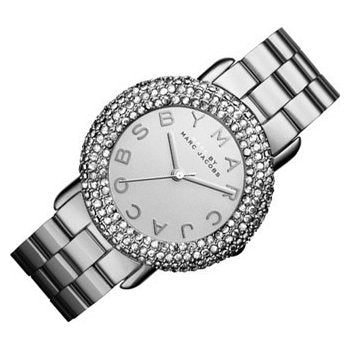 Marc Jacobs Marci Silver Dial Silver Steel Strap Watch for Women - MBM3190