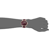 Michael Kors Whitley Quartz Burgundy Dial Burgundy Leather Strap Watch For Women - MK2430