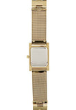 Guess Nouveau Diamonds Gold Dial Gold Mesh Bracelet Watch for Women - W0127L2