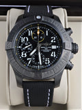 Breitling Avenger Chronograph 45mm Night Mission Black Dial Black Nylon Strap Watch for Men - V13317101B1X1