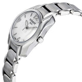 Tissot T Wave Mother of Pearl Dial Two Tone Steel Strap Watch For Women - T023.210.11.117.00