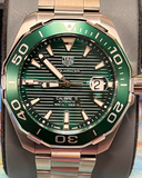 Tag Heuer Aquaracer Green Dial Watch for Men - WAY201S.BA0927