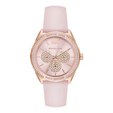 Michael Kors Quartz Pink Dial Pink Silicone Strap Watch For Women - MK6946