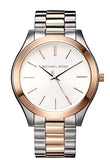 Michael Kors Runway White Dial Two Tone Stainless Steel Strp Watch for Women - MK3204A