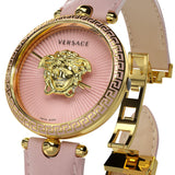 Versace Palazzo Empire Pink Dial Pink Leather Strap Watch for Women - VCO030017