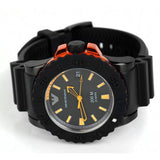 Emporio Armani Sportivo Quartz Black Dial Black Silicone Strap Watch For Men - AR5969